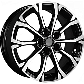 Диски Khomen KHW 1605 6.5x16 5*110 ET46 DIA63.3 Black Литой купить с бесплатной доставкой в пункты выдачи в Петербурге